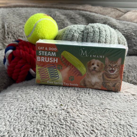 Emami NIB 3-in-1 Electric Spray Massage Grooming Hair Comb Steamy Cat Dog Brush - Picture 7 of 11